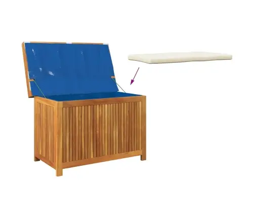 Dārza Spilvenu Kaste, 90X50X60,5 Cm, Akācijas Masīvkoks Vidaxl