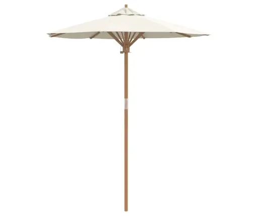 Krēmkrāsas Dārza Lietussargs 180X230 Cm Bambuss Vidaxl