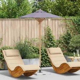 Dārza Parasols Tumši Pelēka 150 X 150 X 210 Cm Bambuss Vidaxl