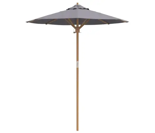 Tumši Pelēks Dārza Parasols 180X230 Cm Bambuss Vidaxl