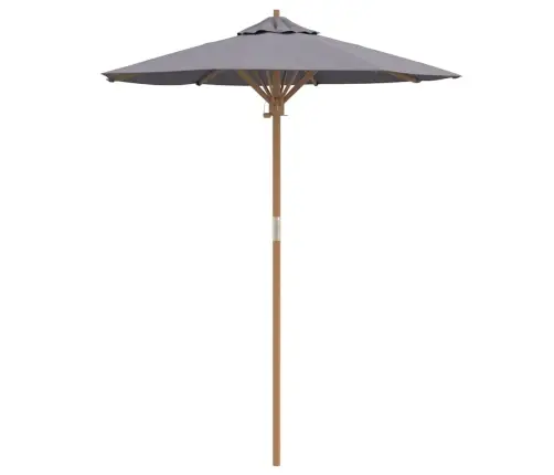 Tumši Pelēks Dārza Parasols 180X230 Cm Bambuss Vidaxl
