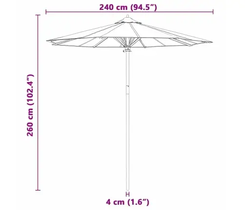 Aedapara Tumehall 240 X 240 X 260 Cm Bambus Aedapara Tumehall 240 X 240 X 260 Cm Bambus