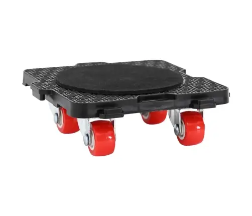 Mēbeļu Riteņi, 4 Gab., Ar Pacēlāju, Melni, 13,5X13,5X4,2 Cm, 300 Kg Vidaxl