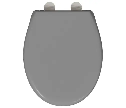 Ātri Noņemama Tualetes Sēdeklis Ar Mīkstu Aizvēršanu Duroplast Pelēks Vidaxl