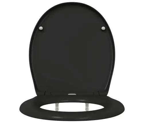 Greito Atleidimo Tualeto Sėdynė Juoda 44.8 X 37.3 X 4.2 Cm