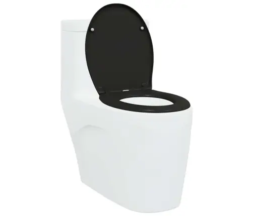 Greito Atleidimo Tualeto Sėdynė Juoda 44.8 X 37.3 X 4.2 Cm