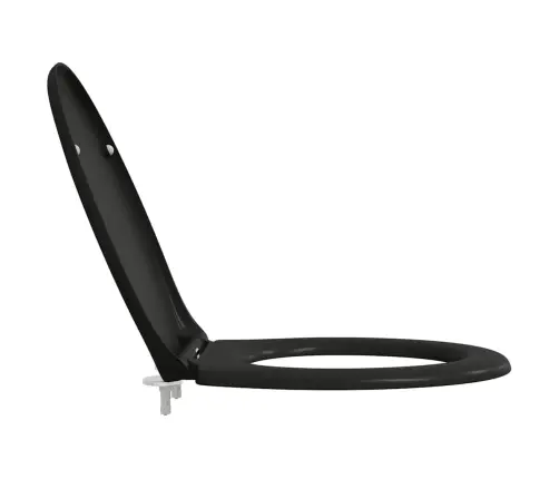 Greito Atleidimo Tualeto Sėdynė Juoda 44.8 X 37.3 X 4.2 Cm