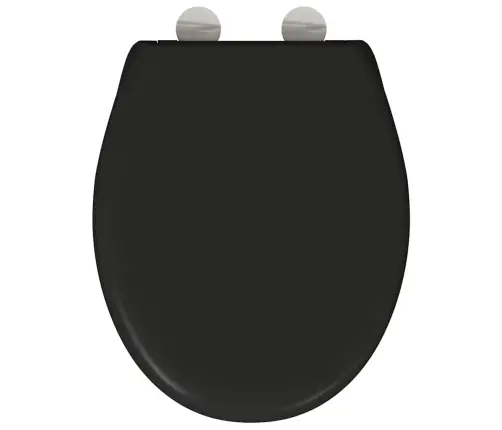 Greito Atleidimo Tualeto Sėdynė Juoda 44.8 X 37.3 X 4.2 Cm