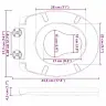 Kiire Vabastamisega Wc-Istmik Hall 44.5 X 37.3 X 4.3 Cm