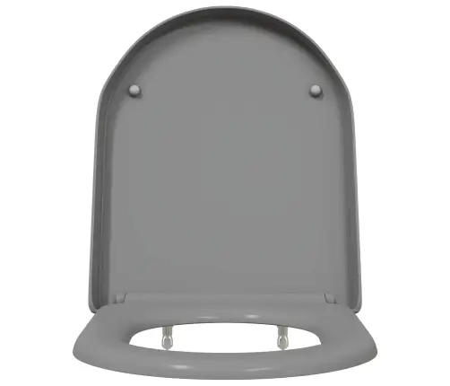 Ātrās Atbrīvošanas Tualetes Sēdeklis Ar Mīkstu Aizvēršanu Duroplast Pelēks Vidaxl