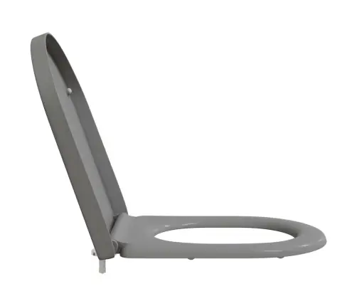 Ātrās Atbrīvošanas Tualetes Sēdeklis Ar Mīkstu Aizvēršanu Duroplast Pelēks Vidaxl