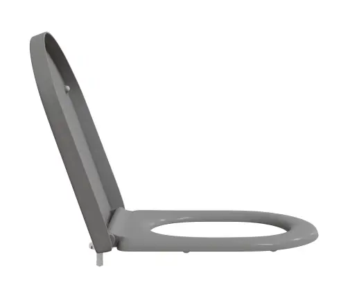 Ātrās Atbrīvošanas Tualetes Sēdeklis Ar Mīkstu Aizvēršanu Duroplast Pelēks Vidaxl