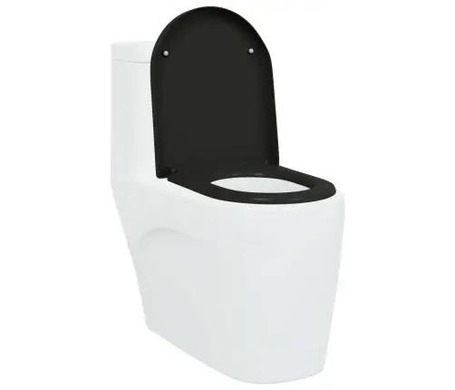 Tualeto Sėdynė Juoda 46,2 X 36 X 4,3 Cm Duroplastas