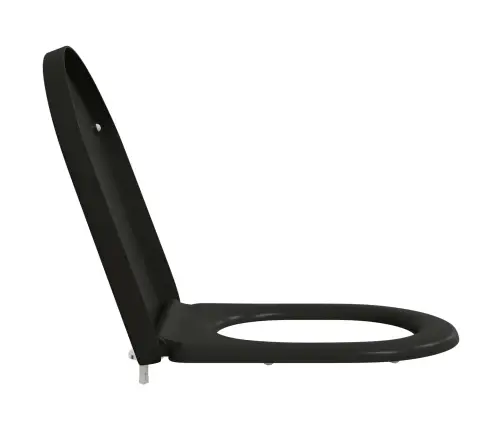 Tualeto Sėdynė Juoda 46,2 X 36 X 4,3 Cm Duroplastas