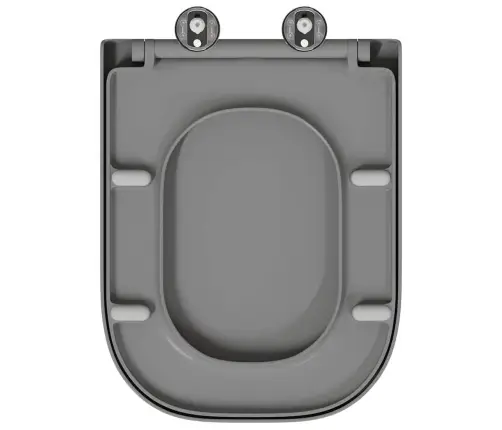 Ātrā Atbrīvošanas Tualetes Sēdeklis Ar Mīksto Aizvēršanu Duroplast Pelēks Vidaxl