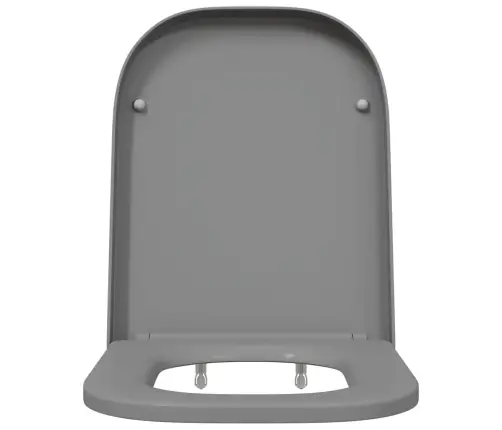Ātrā Atbrīvošanas Tualetes Sēdeklis Ar Mīksto Aizvēršanu Duroplast Pelēks Vidaxl