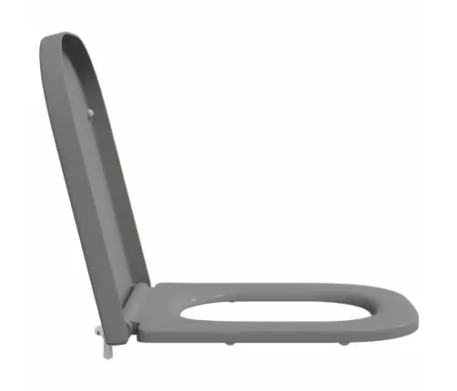 Ātrā Atbrīvošanas Tualetes Sēdeklis Ar Mīksto Aizvēršanu Duroplast Pelēks Vidaxl
