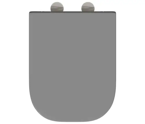 Ātrā Atbrīvošanas Tualetes Sēdeklis Ar Mīksto Aizvēršanu Duroplast Pelēks Vidaxl