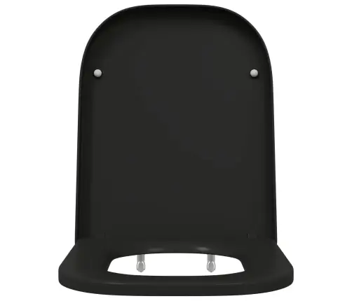 Tualettsari Must 44,5 X 35 X 3,6 Cm Duroplast