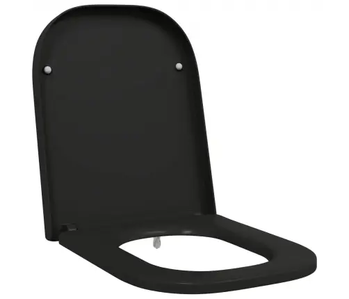 Tualettsari Must 44,5 X 35 X 3,6 Cm Duroplast