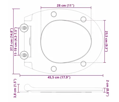 Ātra Izlaišana Tualetes Sēdeklis Ar Mīksto Aizvēršanu Duroplast Antracīts Vidaxl