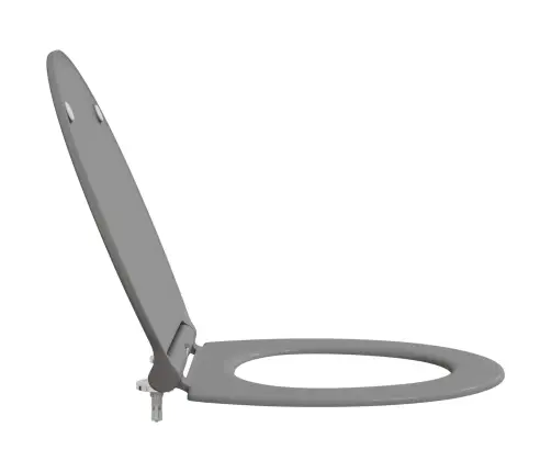 Ātri Noņemamā Tualetes Sēdeklis Ar Mīksto Slēgšanu Duroplast Pelēks Vidaxl