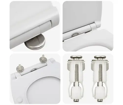 Ātra Atbrīvošana Tualetes Sēdeklis Ar Mīksto Aizvēršanu Duroplast Balts Vidaxl