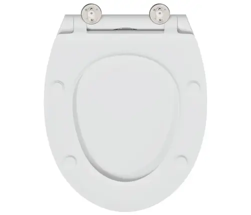 Ātra Atbrīvošana Tualetes Sēdeklis Ar Mīksto Aizvēršanu Duroplast Balts Vidaxl