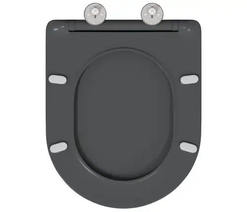 Ātrās Atbrīvošanas Tualetes Sēdeklis Antracīts Vidaxl