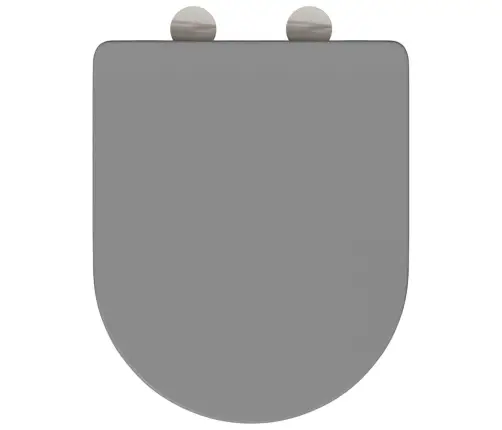 Ātri Atbrīvojama Tualetes Sēdeklis Ar Lēnu Aizvēršanu – Duroplast, Pelēks Vidaxl