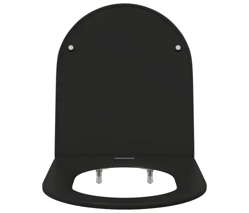 Ātri Atbrīvojams Tualetes Sēdeklis Ar Mīļu Aizvēršanu - Duroplast, Melns Vidaxl