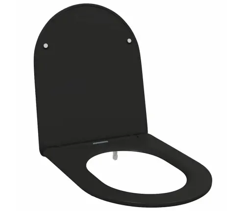 Ātri Atbrīvojams Tualetes Sēdeklis Ar Mīļu Aizvēršanu - Duroplast, Melns Vidaxl