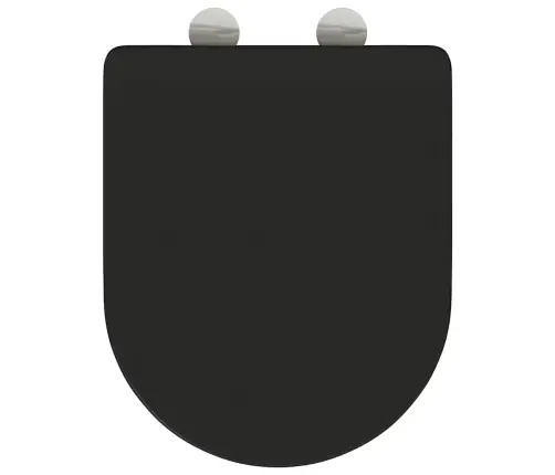 Ātri Atbrīvojams Tualetes Sēdeklis Ar Mīļu Aizvēršanu - Duroplast, Melns Vidaxl