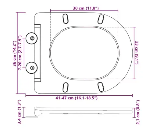 Ātra Izlaiduma Tualetes Vāks Ar Mīksto Aizvēršanu Duroplast Baltā Krāsā Vidaxl