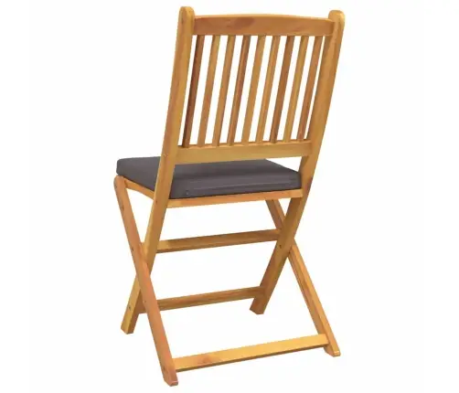 Sulankstoma Kėdė Su Pagalve 4 Pcs Pilka 49 X 57.5 X 92Cm