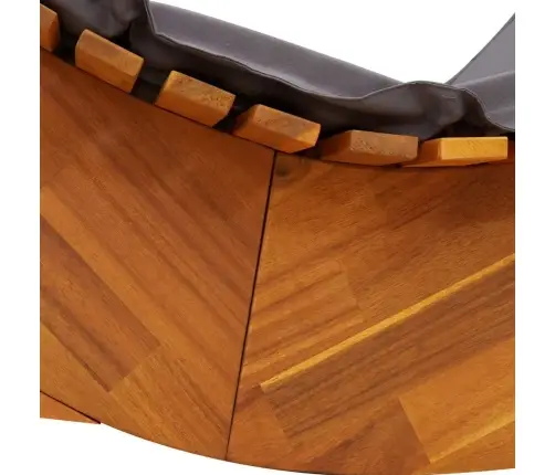 Šūpojošās Sauļošanās Krēsli Ar Spilveniem 2 Gabali Solid Wood Acacia Vidaxl