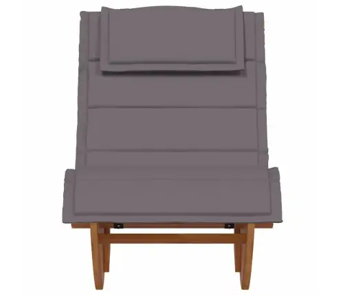 Šūpojošās Sauļošanās Krēsli Ar Spilveniem 2 Gabali Solid Wood Acacia Vidaxl