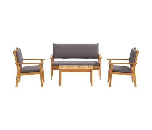 Aia Diivanikomplekt 4 Pcs Pruun 120 X 65,5 X 79 Cm