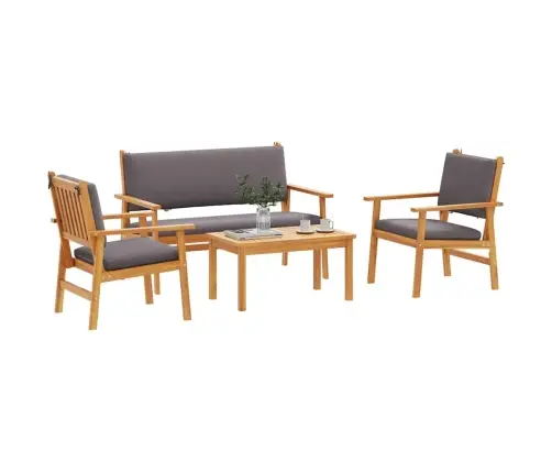 Aia Diivanikomplekt 4 Pcs Pruun 120 X 65,5 X 79 Cm