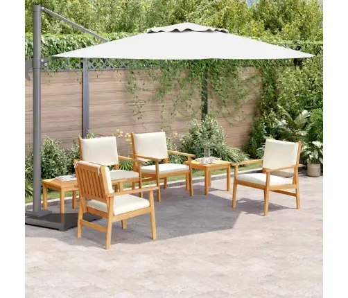 Aia Diivanikomplekt Padjaga 6 Pcs Pruun Akaatsiapuit