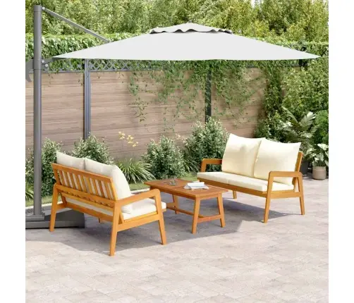 Bistro Komplekts Ar Spilvenu 3 Pcs Brūna 115 X 65 X 71 Cm Vidaxl