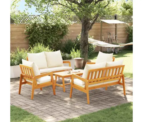 Bistro Komplekts Ar Spilvenu 5 Pcs Brūna 114,5 X 70,5 X 71 Cm Vidaxl