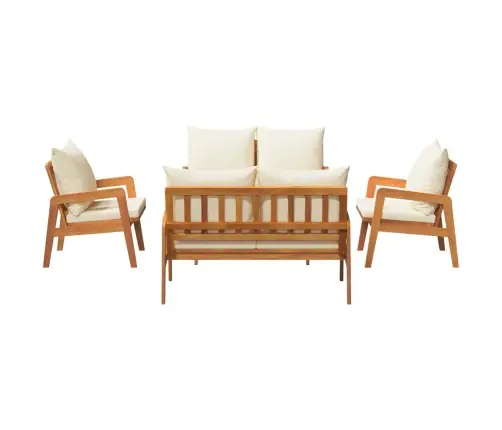 Bistro Komplekts Ar Spilvenu 5 Pcs Brūna 114,5 X 70,5 X 71 Cm Vidaxl