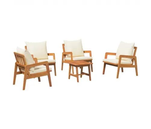 Bistrokomplekt Padjaga 5 Pcs Pruun Tugev Akatsiapuu