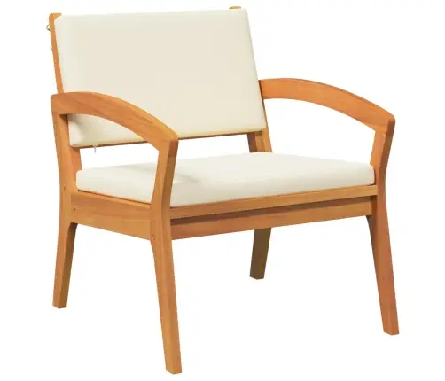 4 Daļu Bistro Komplekts Ar Spilveniem No Cietā Akācijas Koka Vidaxl