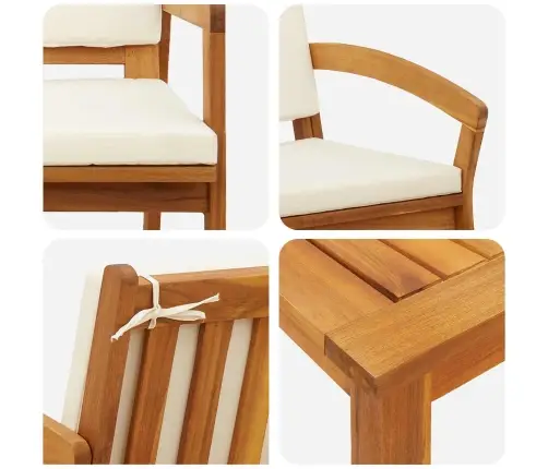 Bistrokomplekt Padjaga 3 Pcs Pruun Polüester