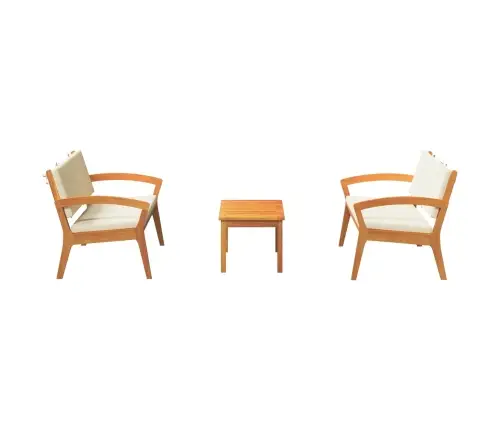 Bistrokomplekt Padjaga 3 Pcs Pruun Polüester