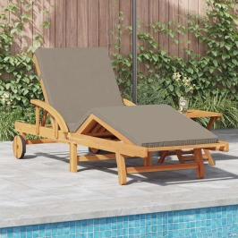 Sauļošanās Krēsls Ar Spilvenu 2 Pcs Pelēkbrūna 40 X 40 X 40Cm Vidaxl