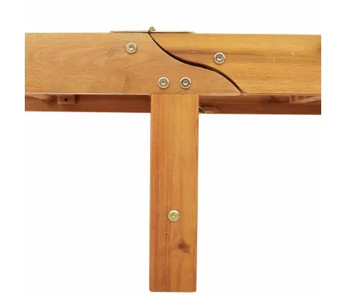 Saulės Gultas Ruda 63 X 199 X 85 Cm Kietos Akacijos Mediena