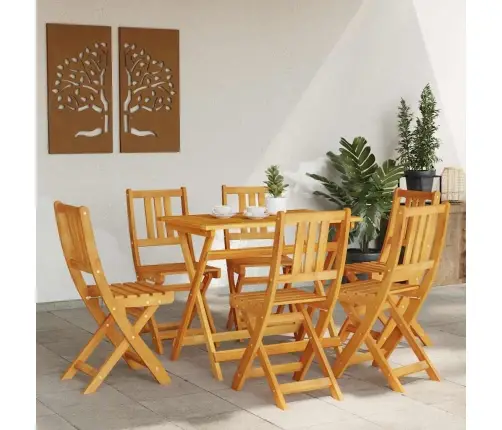 Sodo Kėdė 6 Pcs Ruda 36 X 46 X 86Cm Akacijos Medienos Masyvas Sodo Kėdė 6 Pcs Ruda 36 X 46 X 86Cm Akacijos Medienos Masyvas